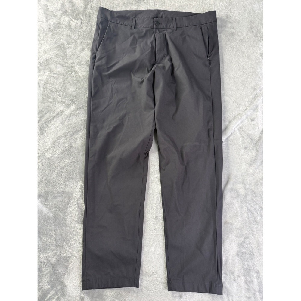 Lululemon Golf Pants Commission Pant Mens Size 36 Black Chino Stretch